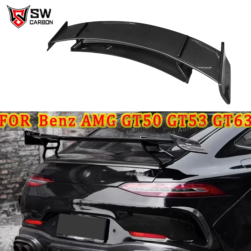 

Для Mercedes-Benz AMG GT50 GT53 GT63 2-дверный BS RT900 стиль, спойлер на заднее крыло из углеродного волокна, задний багажник, разделитель крыла, обвес
