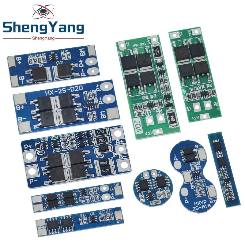 TZT 2S 3A 4A 5A 8A 10A 13A 20A 7.4V 8.4V Li-ion 18650 Lithium battery protection board / BMS board Standard / Balance image 3