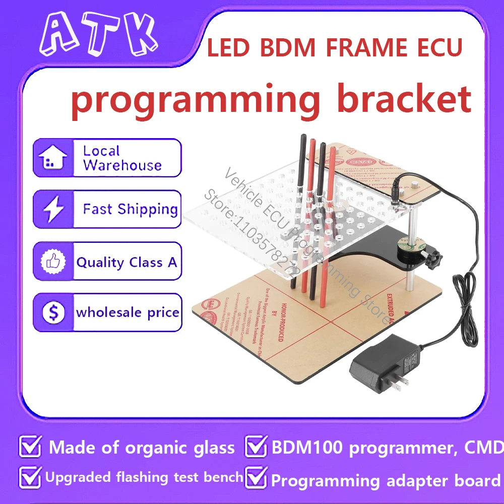 

Металлическая светодиодная рамка BDM с 4-зонными ручками, подходящая для KESS KTAG BDM Светодиодная рамка Программирование ЭБУ Высококачественный программатор светодиодной рамки BDM