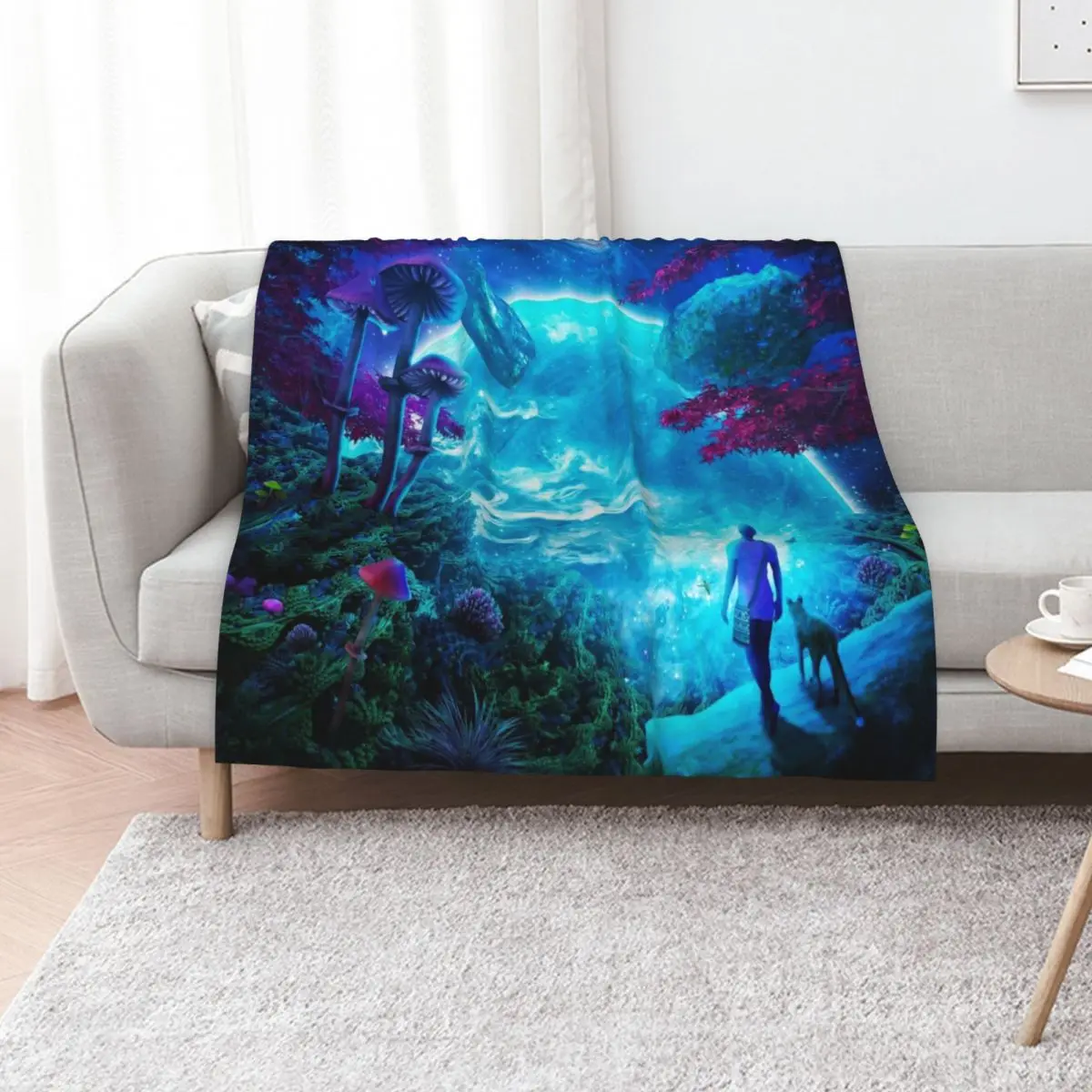 Lost Sky Throw Blanket Blankets For Bed Giant Sofa Cute Bed linens Luxury Thicken Weighted Blankets