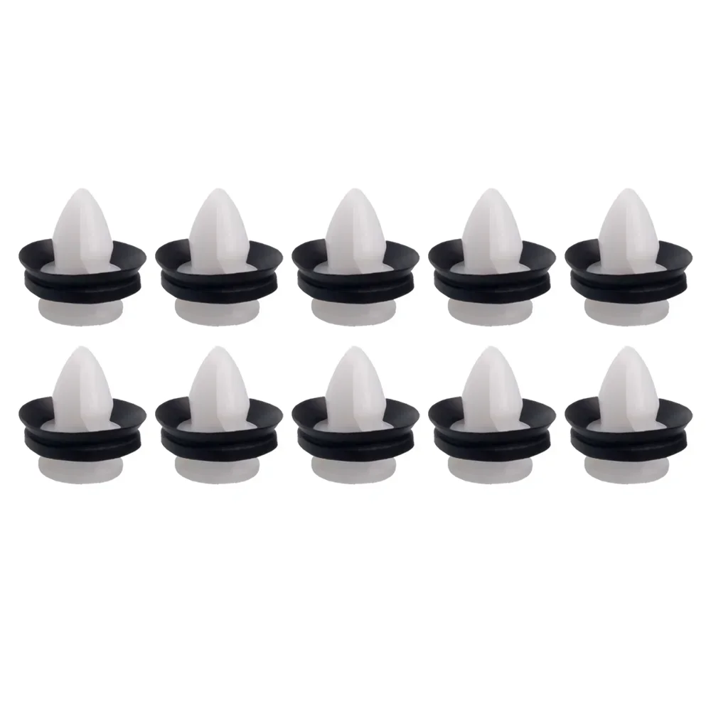 10X For Peugeot 306 307 308 508 3008 4008 Auto Door Interior Panel Card Trim Clips Mounting Retainer Fasteners Rivets White New