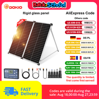 Dokio 18V 160W Rigid Foldable Solar Panel China 18V 10A 12V Controller Panel Solar Easy to Carry Cell/System Charger