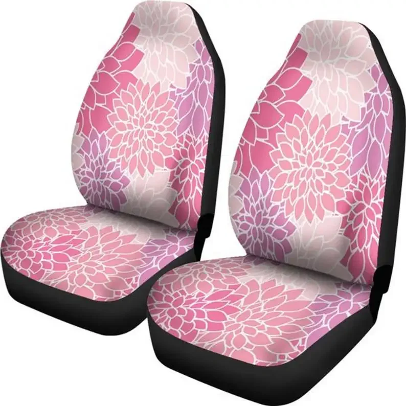 Pink Chrysanthemum, Flower Blossom, Flower Power-Car Seat Covers, Car Accessories, Gift for Her, Custom Seat Covers, Custom Made