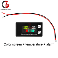 6133A Battery Capacity Indicator LCD Digital Power Meter Lead-acid Lithium LiFe PO4 Voltage Tester for Car Motorcycle DC 8-100V