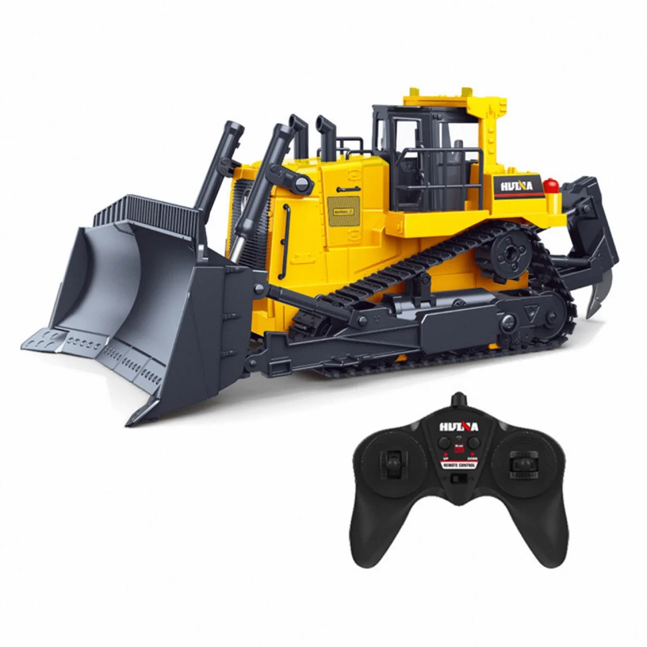 1:16 11 Channels Remote Control Bulldozer Huina 1554 Heavy Duty Bulldozer Kids R/c Engineering Car Christmas Gift