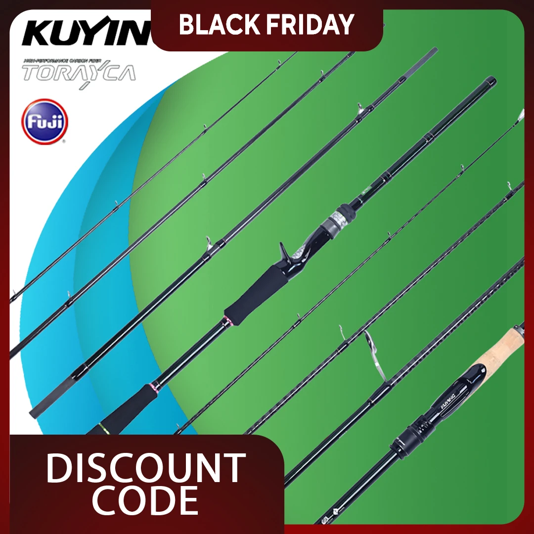 

KUYING CULTER GAME Mini Travel Spinning/Casting Rod | 8'3" Medium Power | 4-Section Carbon with Fuji A Guides