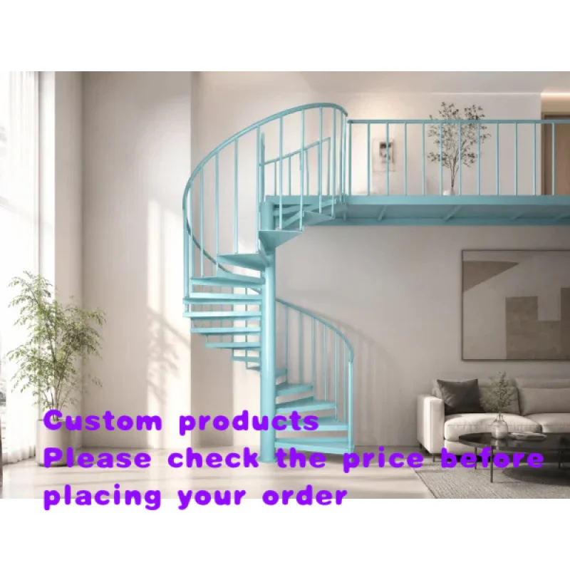 custom.Factory Direct Modern Indoor Apartments Stairs Durable Metal Structure Customizable Sizes Easy Instal
