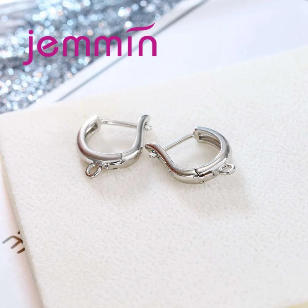 Hot Sale Simple Style 925 Sterling Silver Hoop Earrings For Women Female Party Engagement Accessories Jewelry Wholesale