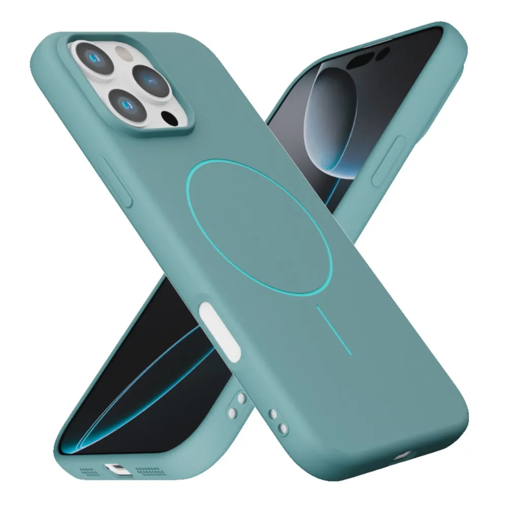 حافظة فاخرة من البولي يوريثان الحراري المغناطيسي لهاتف Magsafe لهاتف آيفون 16E 16 15 14 13 12 11 Pro Max Plus XR X XS غطاء ناعم للشحن اللاسلكي