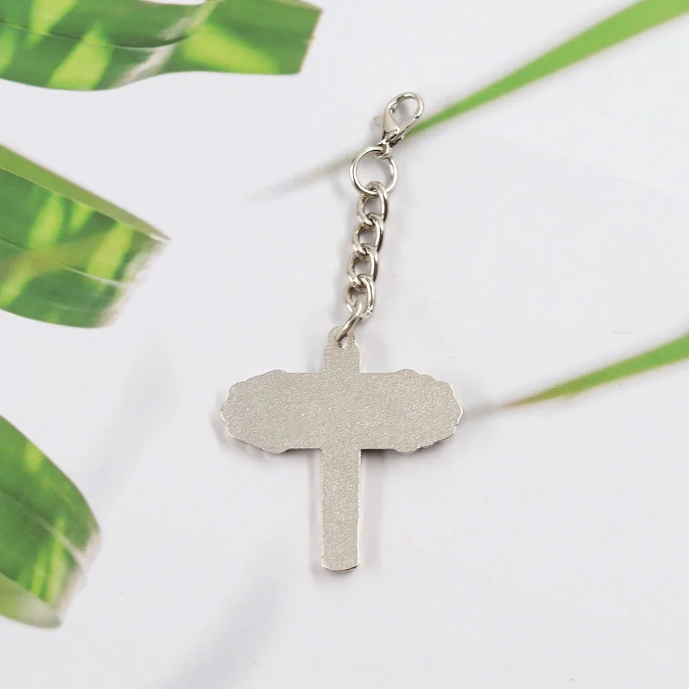 Christlicher Fitness-Kreuz-Hantel-Schlüsselanhänger – Hebe schwer, bete hart – Glaube und Fitness – Motivierender Schlüsselanhänger – Geschenk für Fitness-Enthusiasten – Detail 7