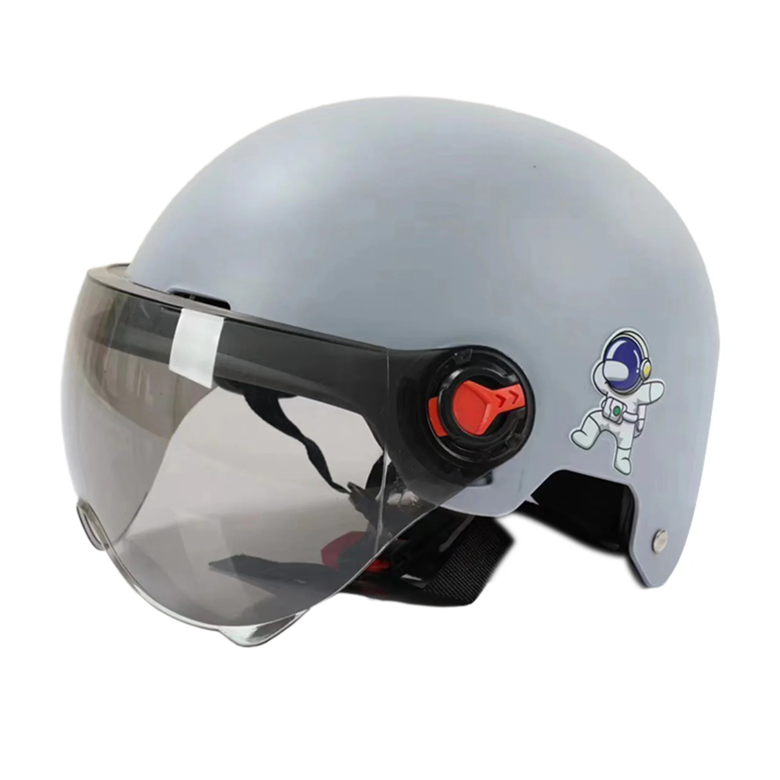 Men Motorcycle Helmet,Woman Electric Motor Car Scooter Bike Open Face Half Helmet,Anti-UV Safety Hat Bicycle Cap with Goggles