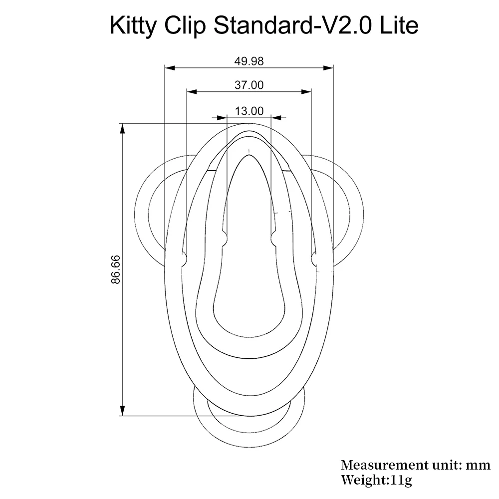 Kitty Clip V2.0 Lite Plastic Lightweight Chastity Clip Penis Bondage Tools Gay Clip Male Chastity Toys for Men Game view 5