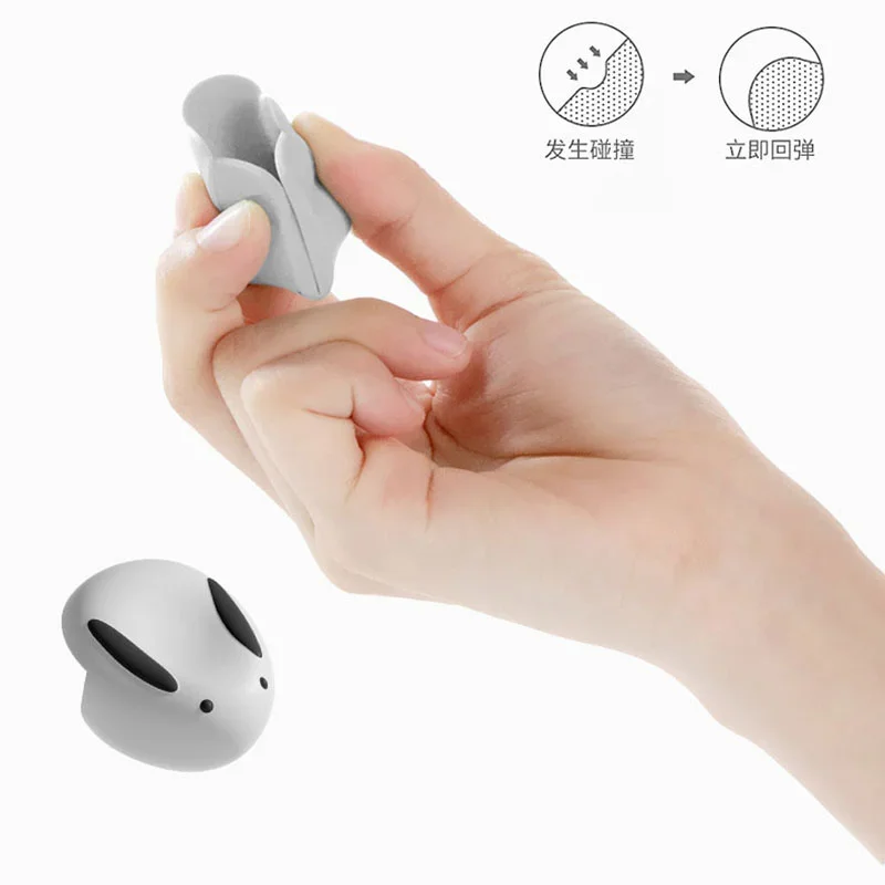 Baby Proofing Corner Guards - Cute Rabbit Silicone Bumpers for Table Edge Protection