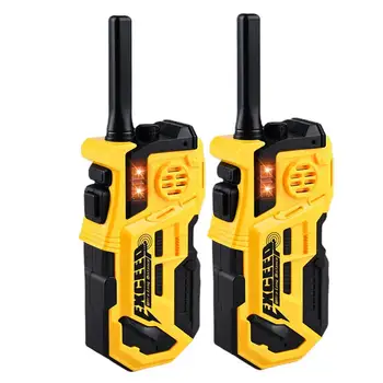 Yürüyor Walkie Talkies el oyuncak Walkie Talkies 2 adet uzun menzilli kablosuz radyo yürümeye başlayan oyuncaklar kamp oyunları için Boys & Girls