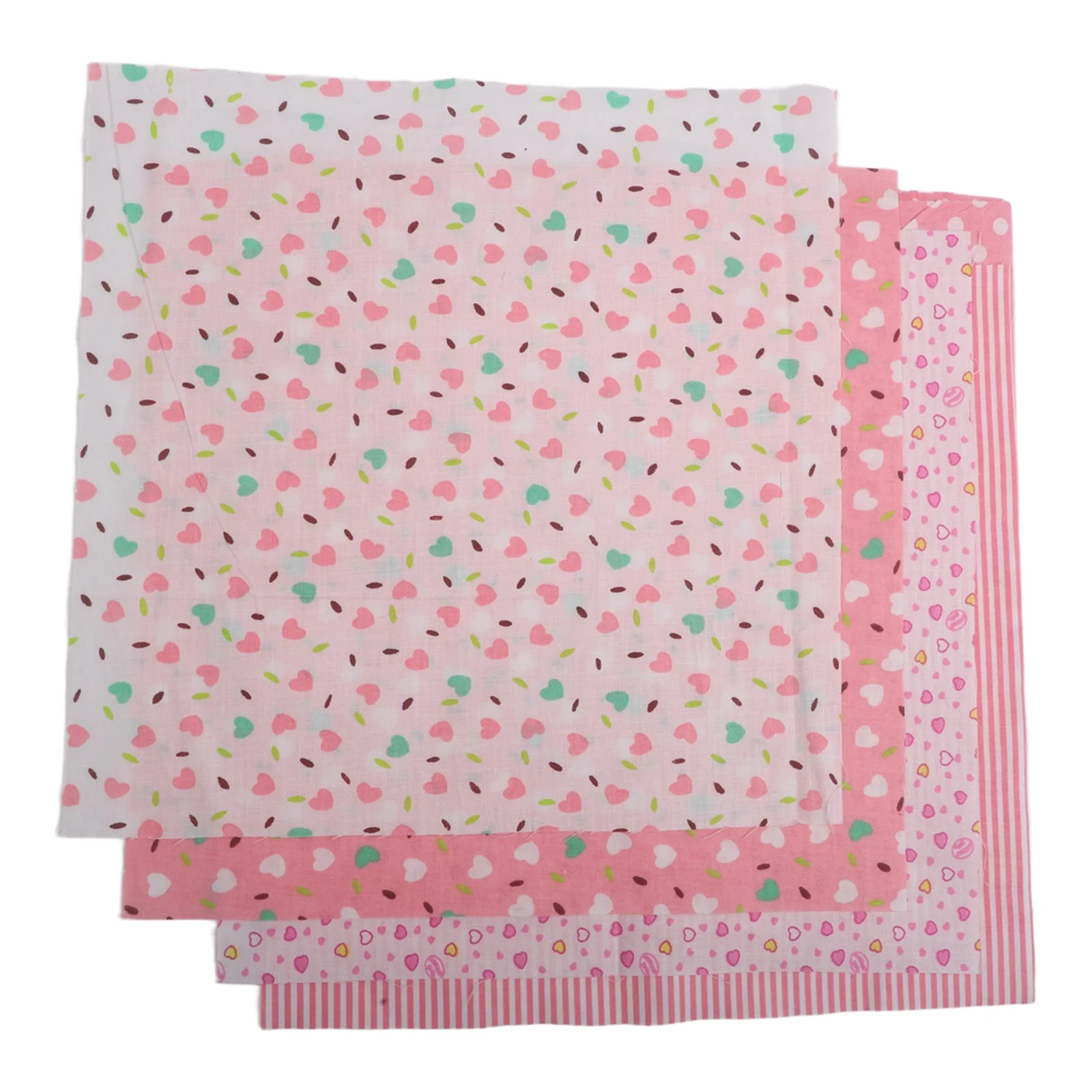 Cotton Fabrics Cotton Fabric Squares Bundle 7 Pieces Pre Cut Thick Cloth in Various Colors for Quilting and Sewing