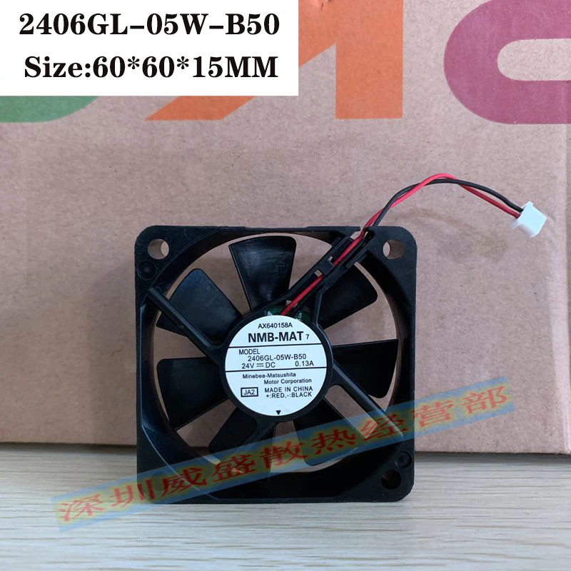 

New original chassis power cooling fan 2406GL-05W-B50 24V 0.20A 6cm 60*15MM copier printer fan