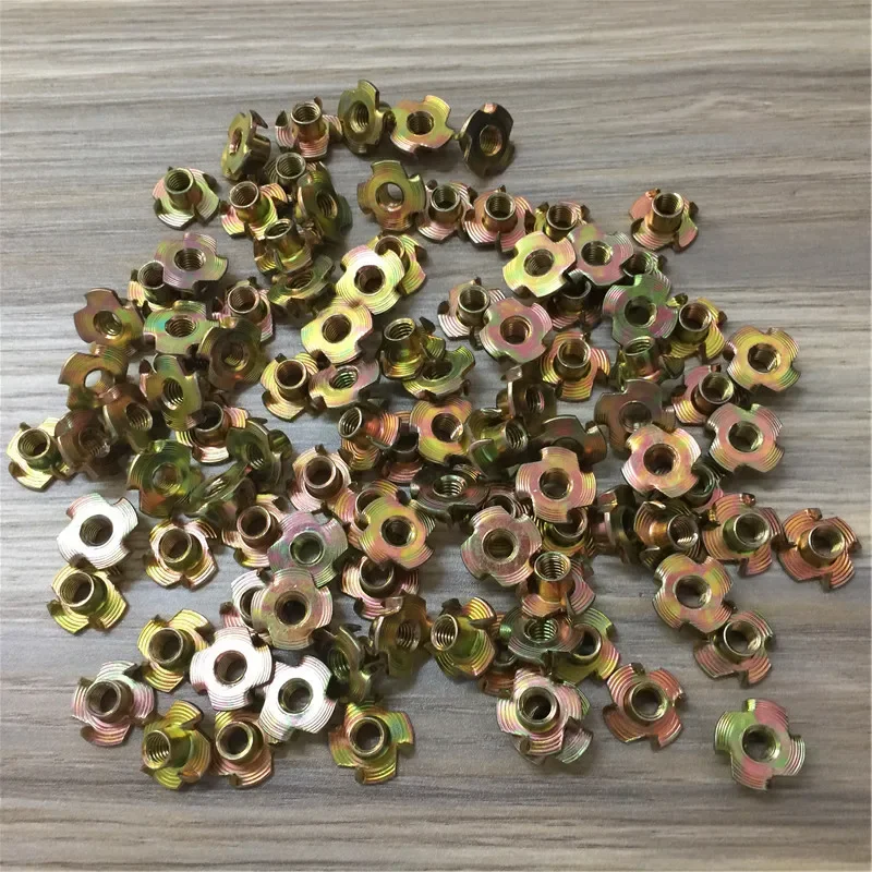 STARPAD For M4M5M6MM8M10 four claw nut cold heading four claw nails wood Mosaic knock against embedded nut of the plum blossom