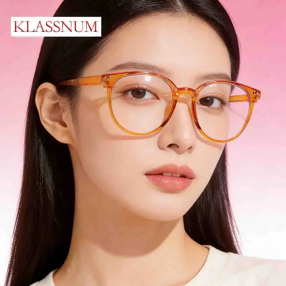 KLASSNUM Blue Light Blocking Glasses Clear Anti Glare Computer Eyewear Optical Visions Protector Minimalist Gaming Eyeglasses