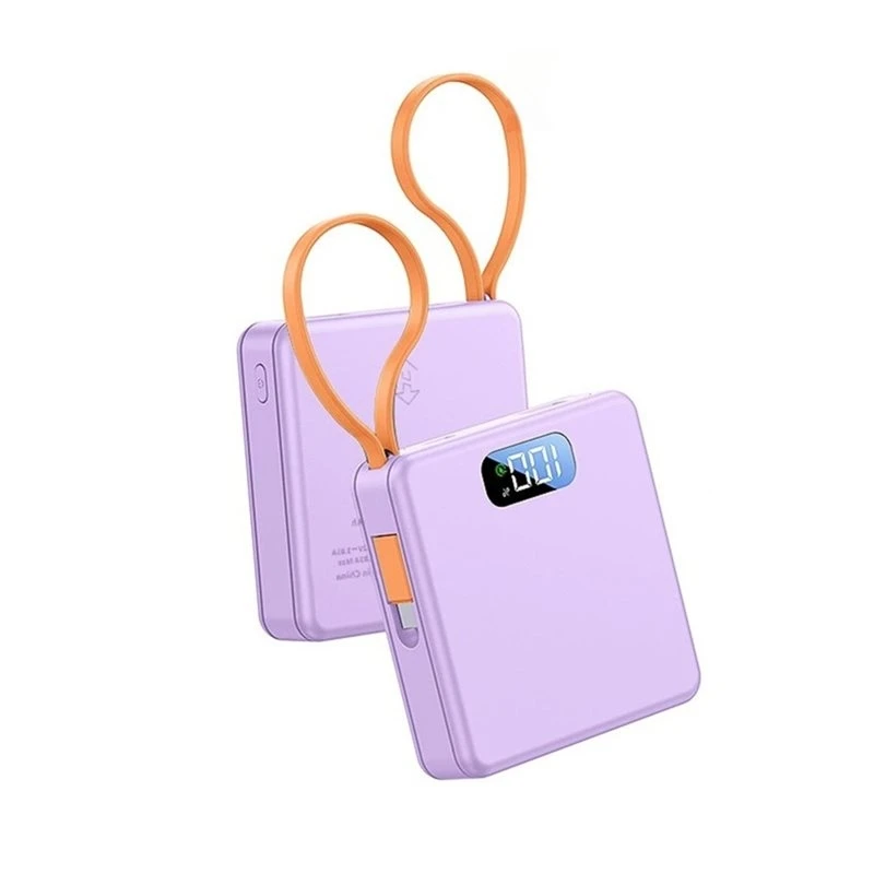 A53M-Mini Безконтактный корпус для зарядного устройства Power Bank мощностью 22,5 Вт, для сборки своими руками, с отсеком для 3 аккумуляторов 21700 и кабелем питания.