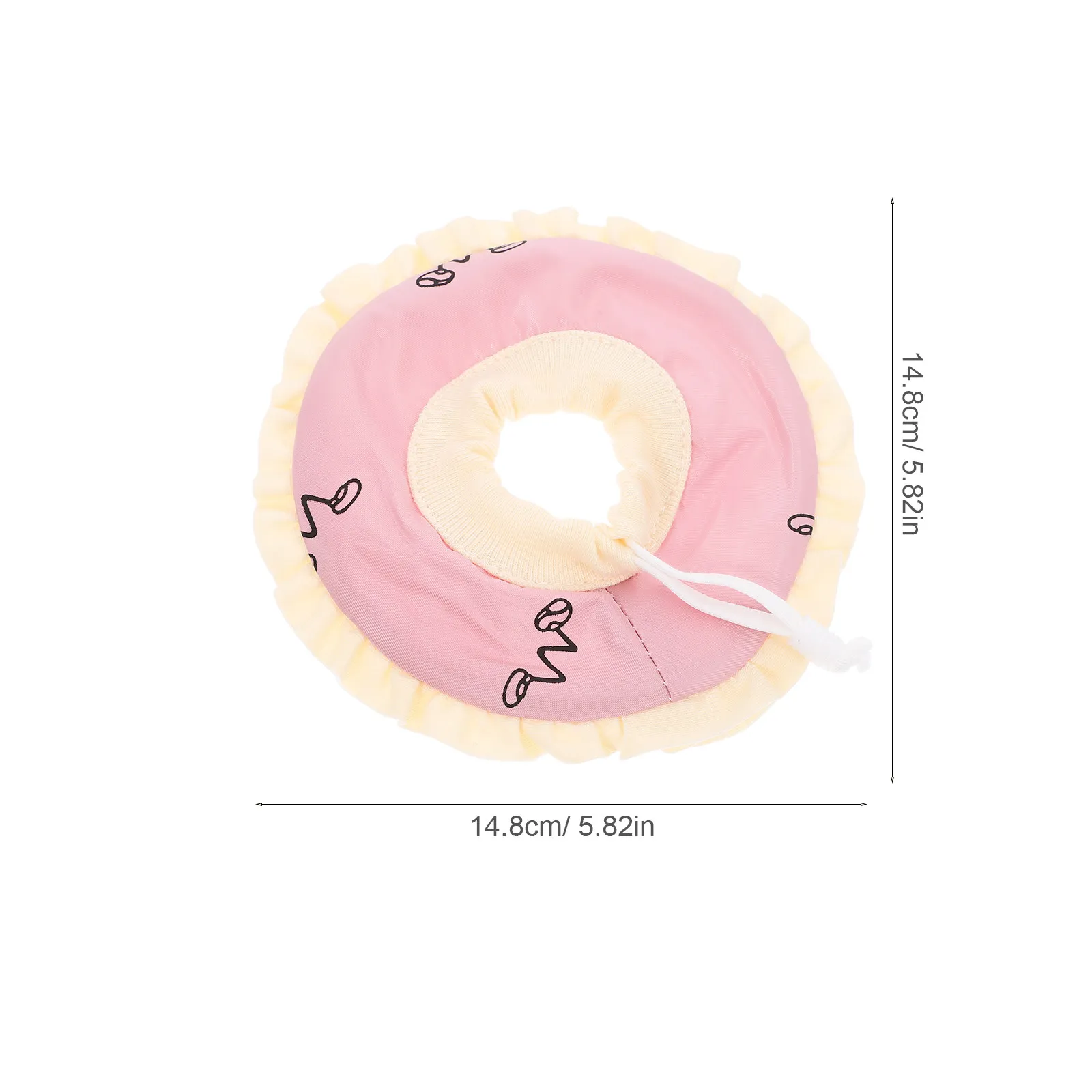 Adjustable Soft Breathable Guinea Pig Cone Collar for Post-Surgery Recovery Prevents Licking Biting Anti-Scratch Pet Protection