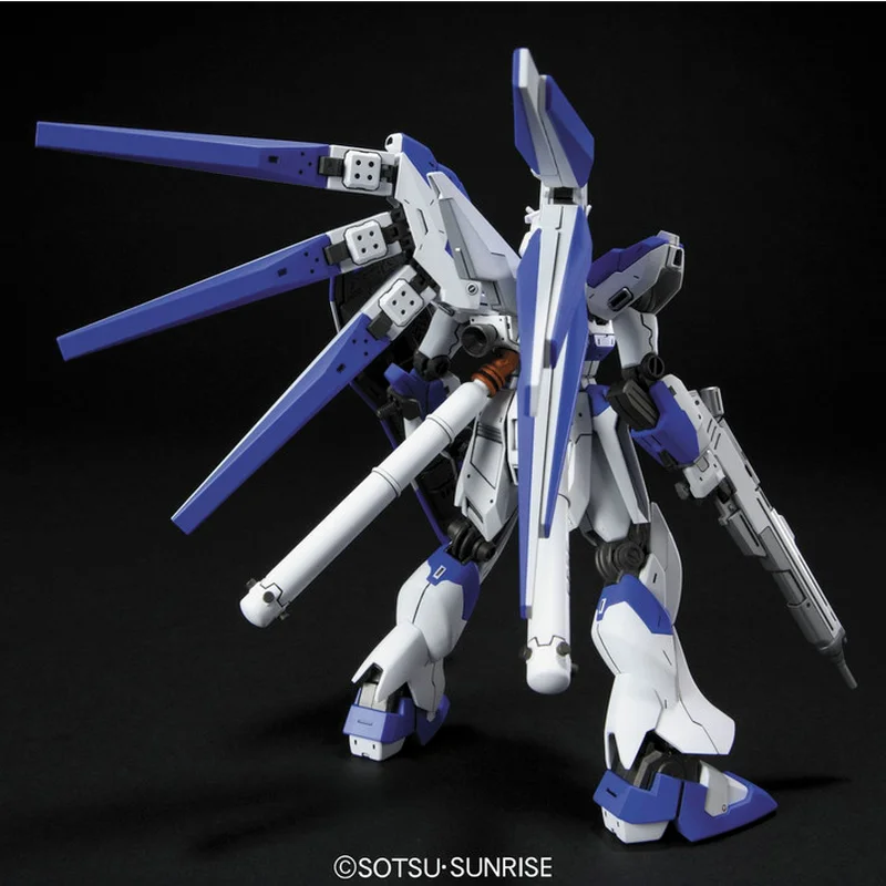 Original Genuine Gundam Model Kit Anime Figure HGUC 1/144 RX-93-V2 HI-V Gunpla Action Figure Anime Figure Toys for Children