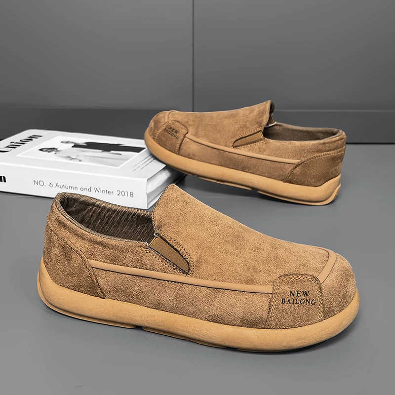 

Men's Sneakers Slip on Canvas Shoes Soft Walking Vulcanized Shoes Fashion New Casual Male Loafers Outdoor Lightweight Men Flats