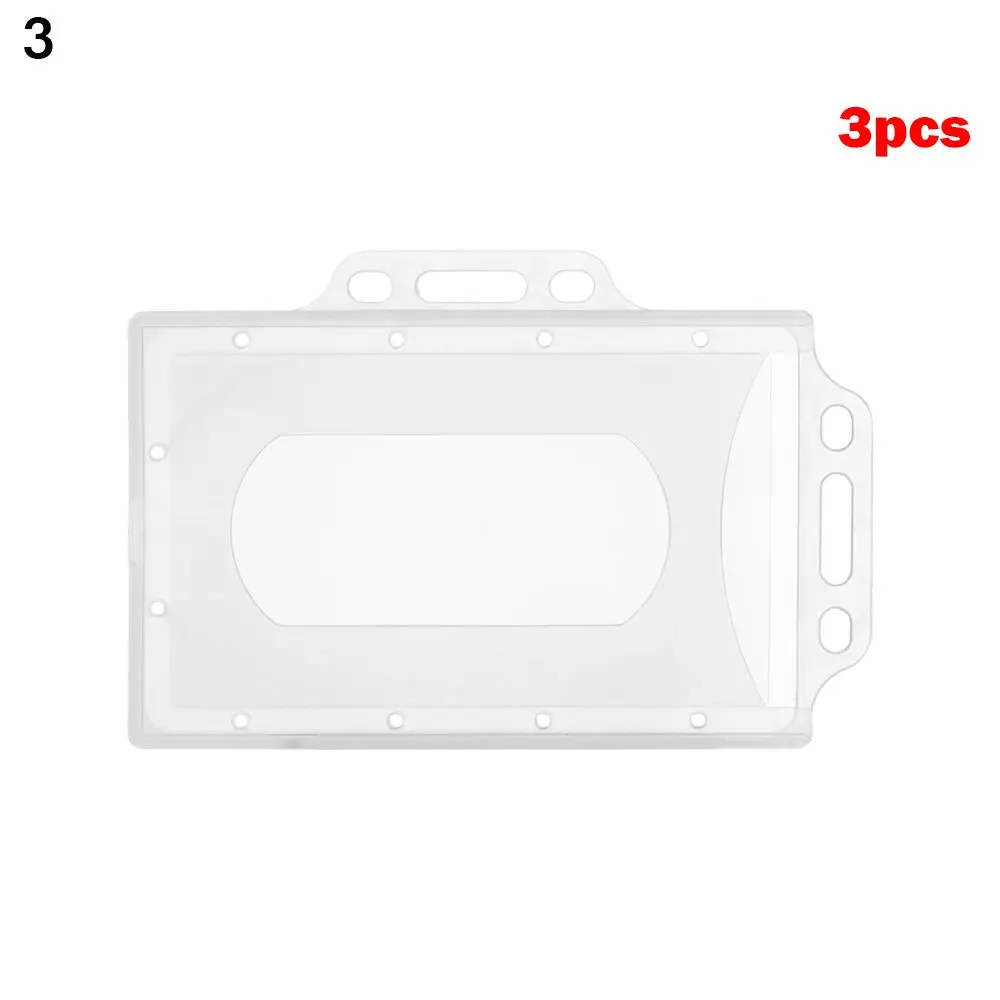 

Plastic Portable Practical Multi-use Badge Protector Cover Office School Work Card Holders Card Sleeve ID Card Pouch Name Card
