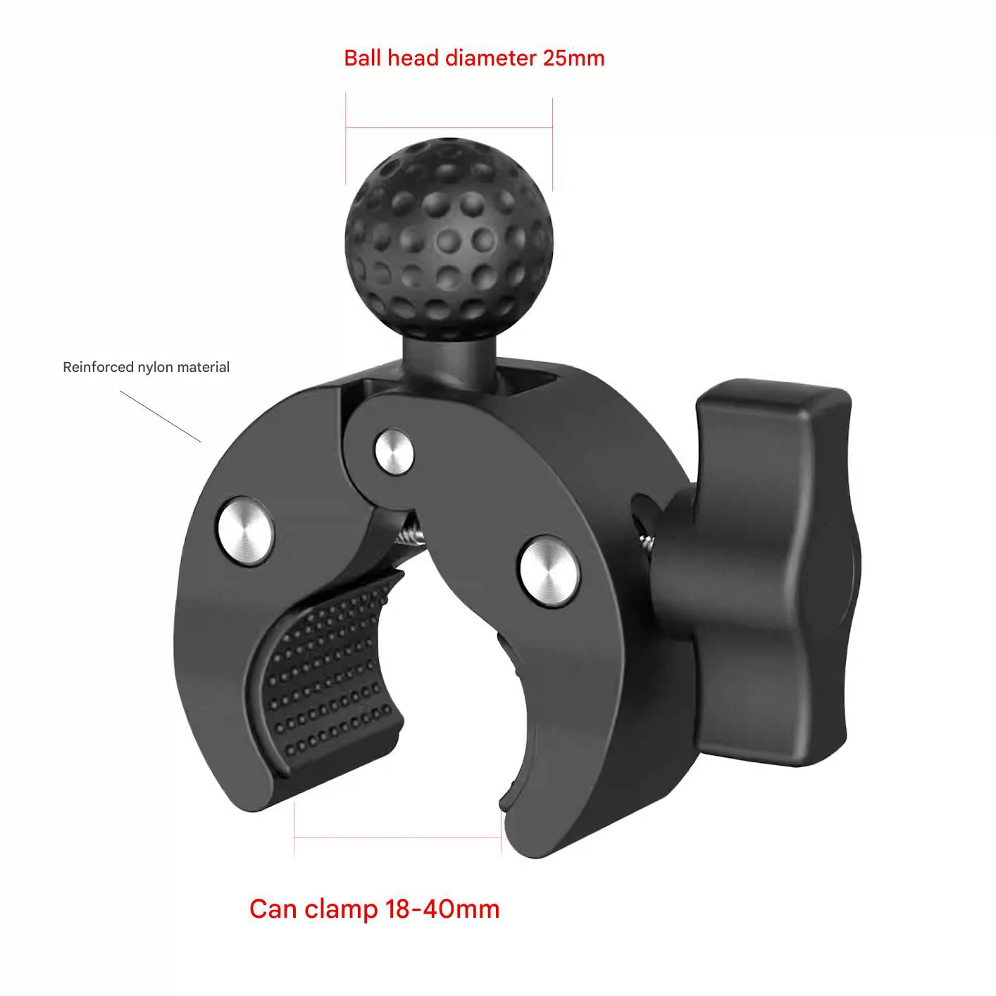 Wytrzymały uchwyt motocyklowy do kamery sportowej, mocowanie na kierownicę, zacisk do motocykla, stojak do GoPro Insta360 X3 X4 X5 Kit — zdjęcie produktu 6