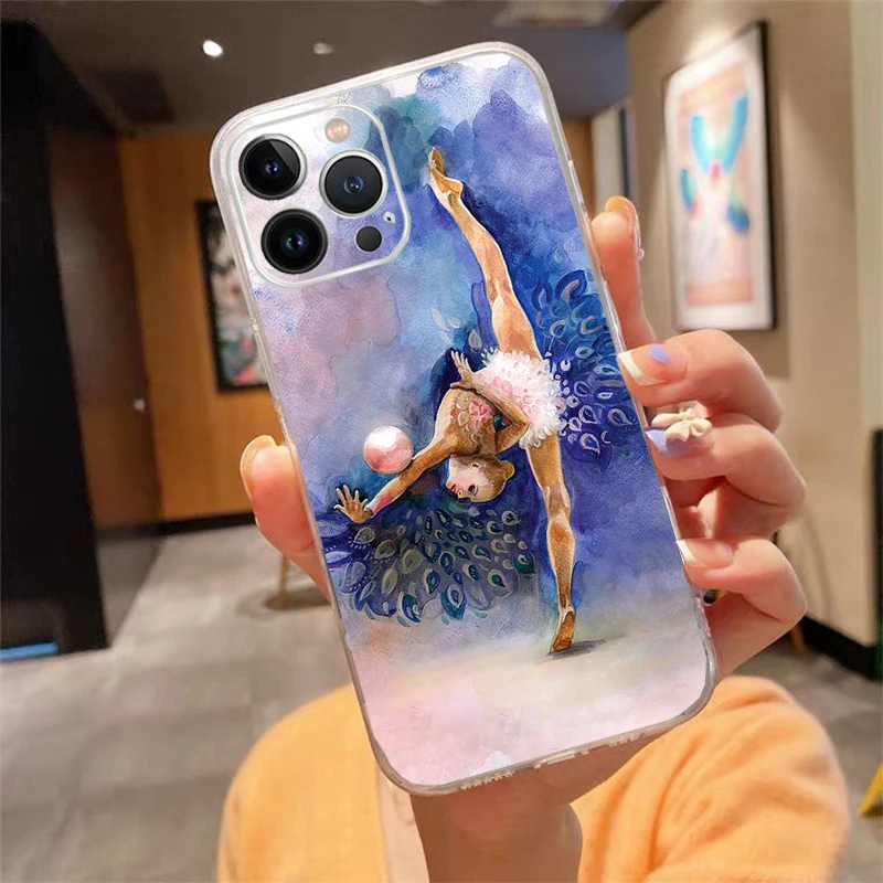 Gymnastics GYM Phone Case For iphone 16 15 14 Pro Max 16 15 14 13 12 Pro 15Plus iphone 11