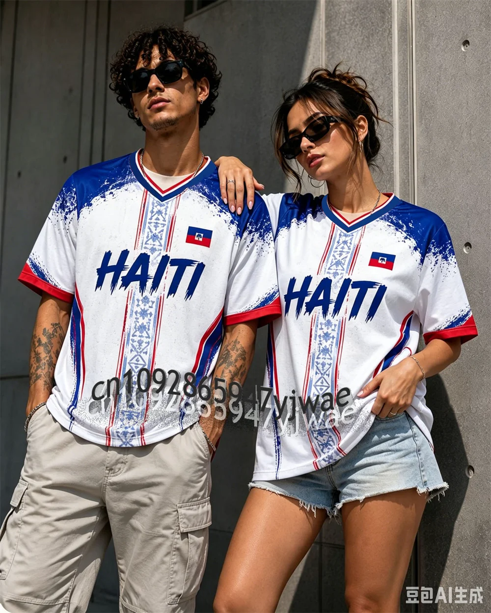 2026 Haiti Soccer Jersey Adult Youth Haitian Football Shirt Fan Gift Breathable Speed Drying Sweatshirt Summer Men Women T-Shirt