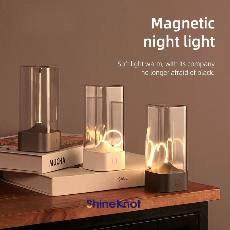 Magnetic Nightlight Flexible Filament Sense Of Technology Quantum Night Light Suspended 5-30H Camping Tent Rechargeable Lamp