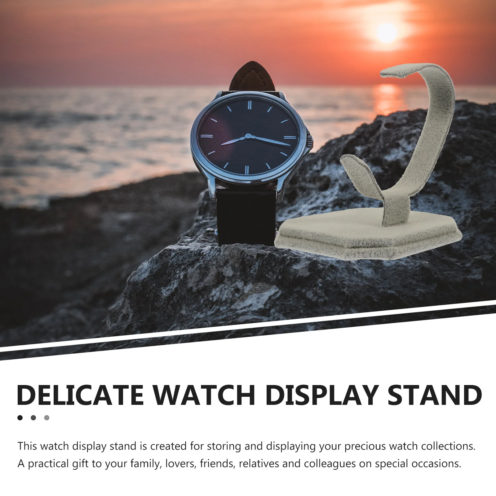 

5Pcs Watch Holder Flannel Iron Bracelet Display Stand Jewelry Organizer Desktop Storage Rack Showcase Bracelet Holder