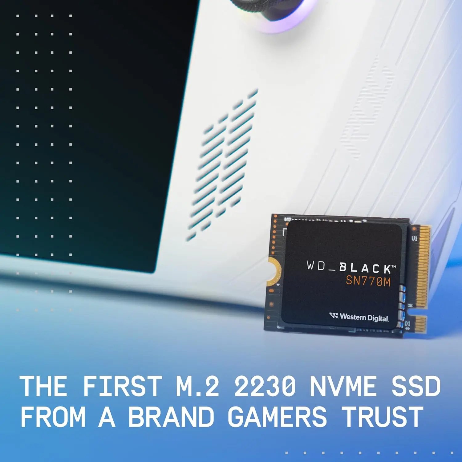 Untuk WD_BLACK 2TB SN770M M.2 2230 NVMe SSD untuk perangkat Gaming genggam, hingga 5150 MB/s, TLC 3D NAND, bagus untuk Microsoft Surface