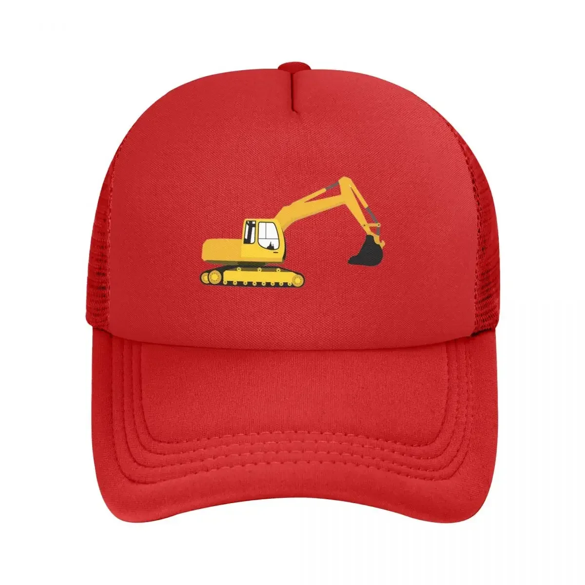 

Excavator Construction Truck Mesh Baseball Caps Snapback Fashion Baseball Hats Breathable Casual Casquette Outdoor Unisex