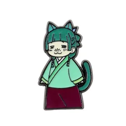 Chibi Kitty Maomao Lapel Pin The Apothecary Diaries Brooch Funny Anime Jewelry Fans Collectible Souvenirs