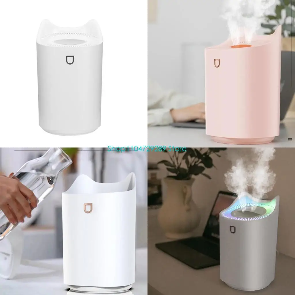 D8KE 3 Modes  Volatile Oil Diffuser for Bedroom Home Office Glass Panels Hum
