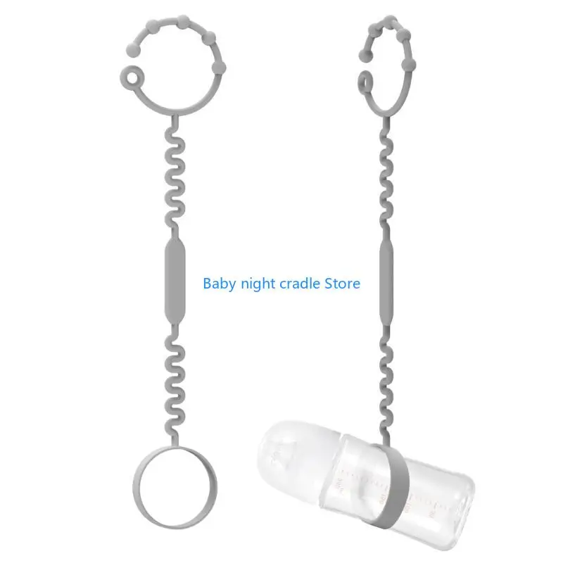 J2FF زجاجة من السيليكون الآمنة غذائيًا لعربة الأطفال ذات الكرسي العالي للأطفال الصغار