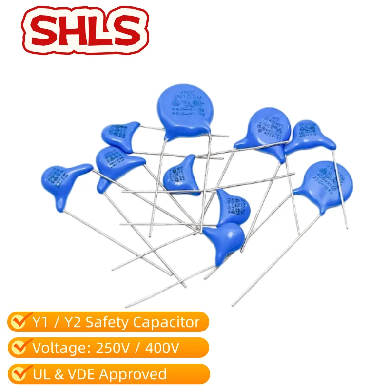 50 Peças Capacitor de Segurança Série Completa Y1Y2 400V 250V 102 472 472M Capacitor Cerâmico de Alta Qualidade para Fonte de Alimentação LED DIY Eletrônica