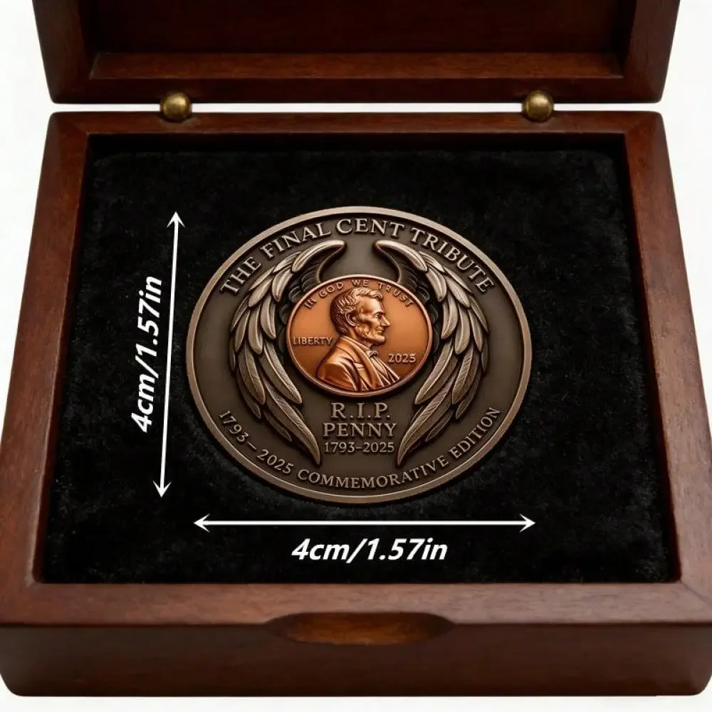 1 piece vintage commemorative metal badge, Vintage Charm, History, Cent, collectible display item, historical memento, Memorabilia, home décor, suitable for men's caves, bookshelf displays, Durable