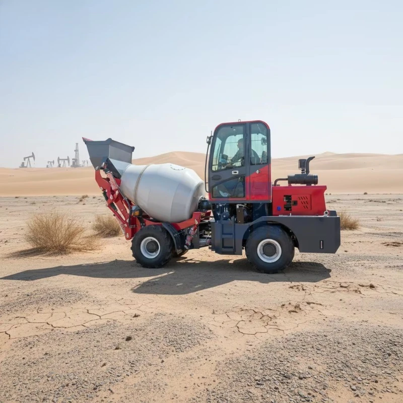Self-Feeding High Load Moment Mixing Fully Automatic Feeding Concrete Mixer Truck Cement Integrated Pump Tank Truck