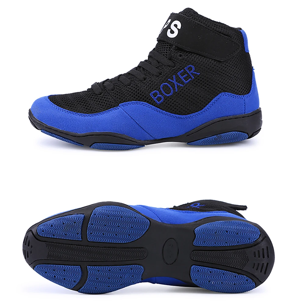 2025 APS Mid Cut Boxing Boots Men Women Size 33-47 Lightweight Fighting Wrestling Boots Training Anti Slip Squat Sneaker