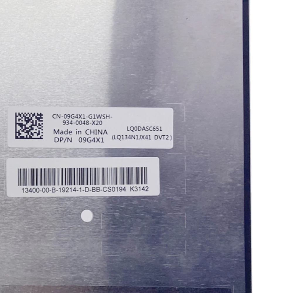 

LQ0DASC651 LQ134N1JX41 DVT2 Single LCD Screen Panel Non-Touch 1920X1200 FHD