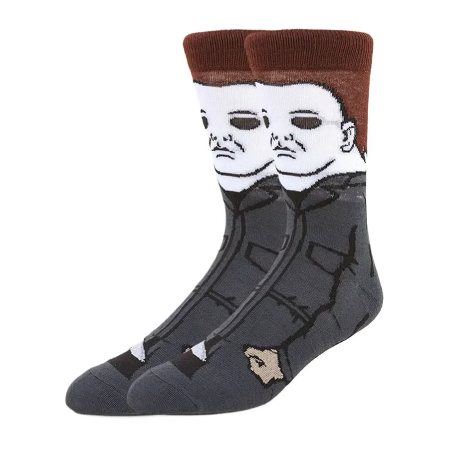 Cartoon Anime Themed Socks for Men Women Christmas Halloween Prints Hip Hop Street Fashion Novelty Funny Casual Crew Socks