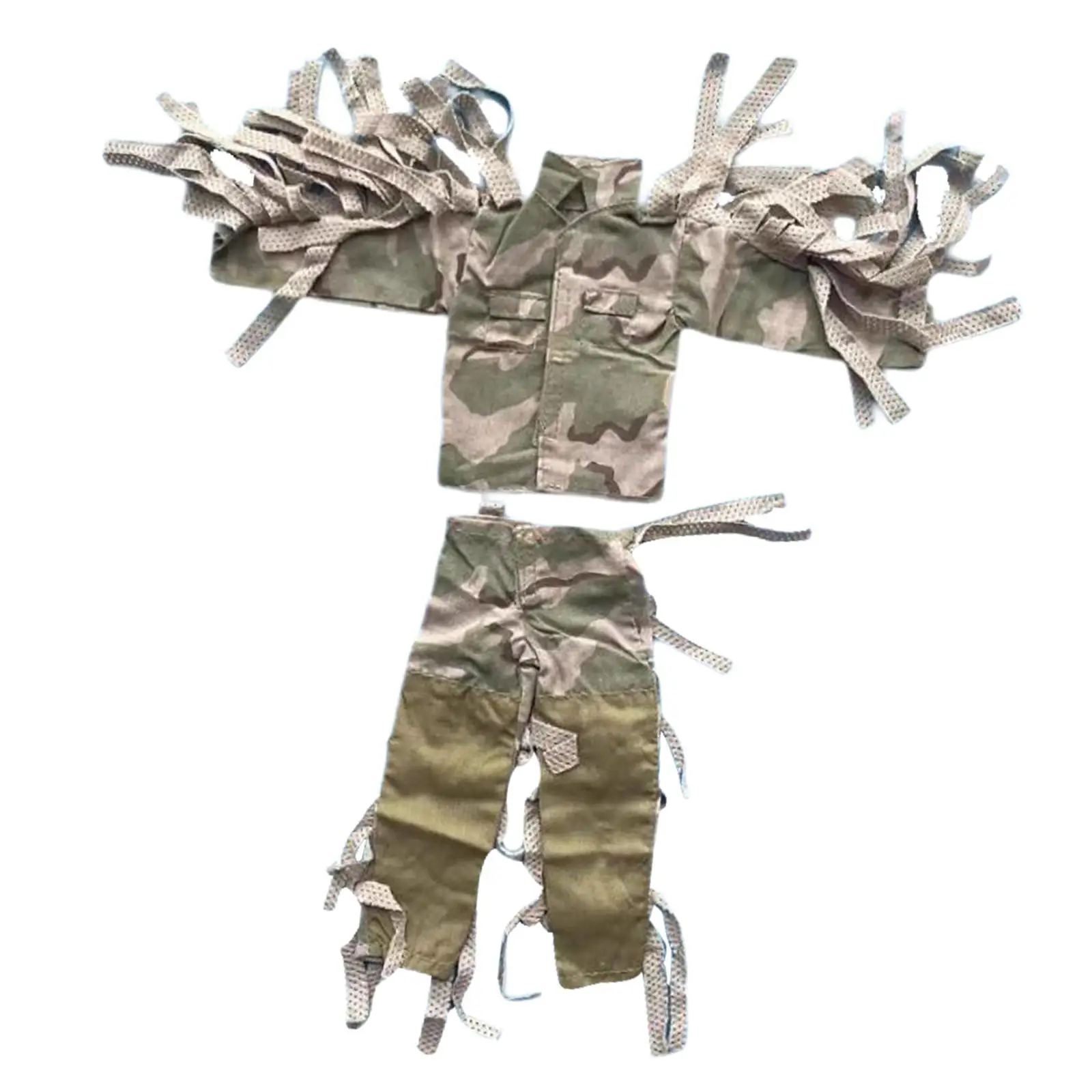 

1/6 Scale Top Coat with Trousers Uniforms Suit Stylish Costume, Long Sleeve Top Uniform for 12in Dress up Male Figures Accs