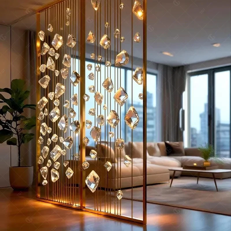 custom.Custom Gold Modern Stainless Steel Frame Glass Metal Partition Wall Divider Living Room Lobby Partition Desig