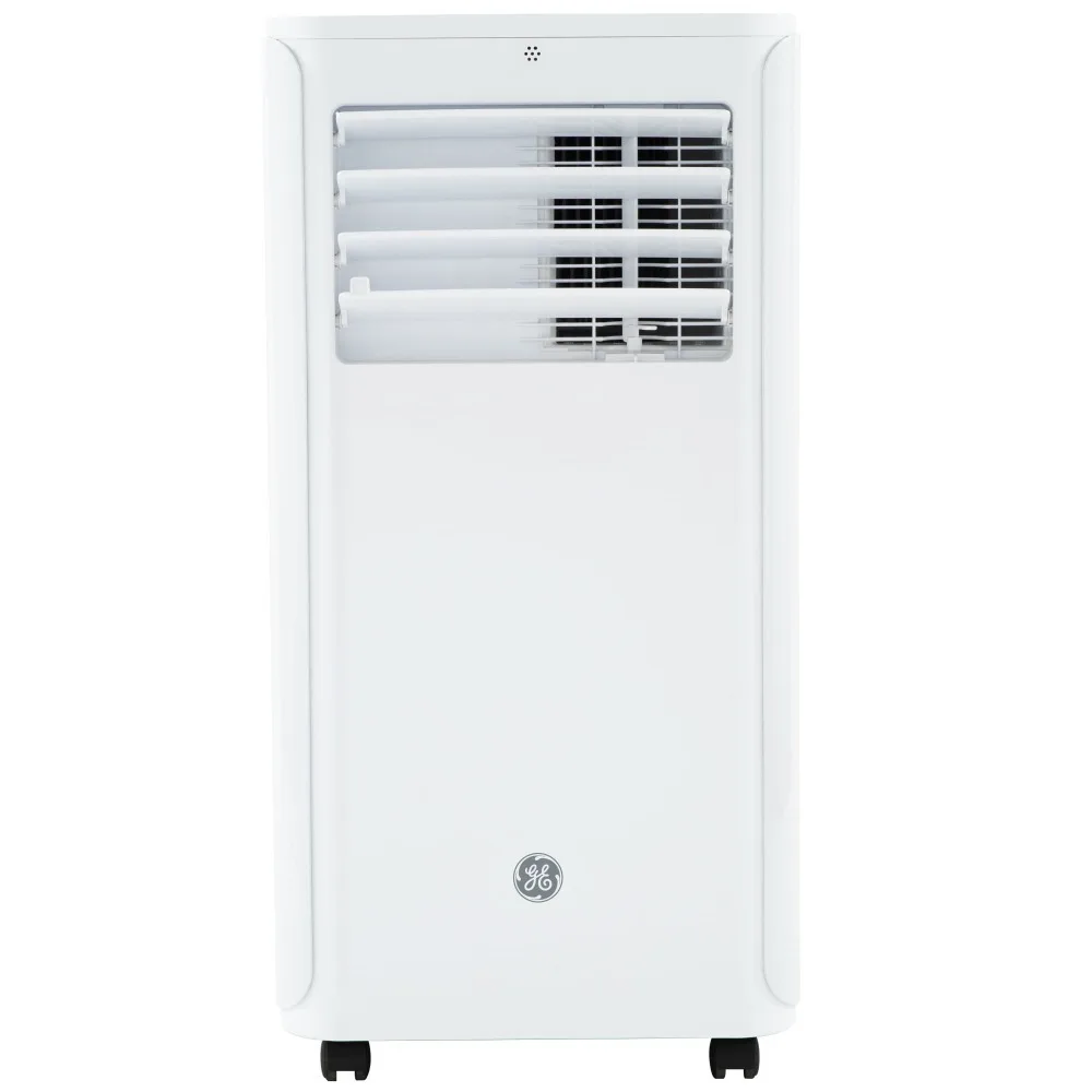 GE®Aire acondicionado portátil 3 en 1, 6.100 BTU, 115 voltios, con mando a distancia, para habitaciones pequeñas, blanco, APFD06JAWW