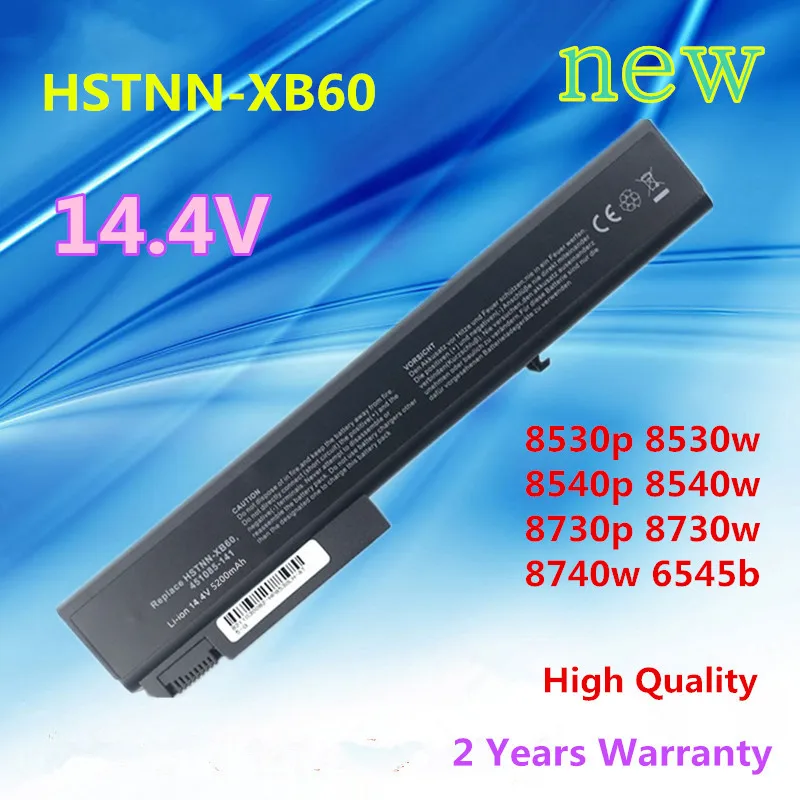 

New 14.4V 8cells Laptop battery for HP EliteBook 8530p 8530w 8540p 8540w 8730p 8730w 8740w 6545b HSTNN-LB60/OB60/XB60 KU533AA