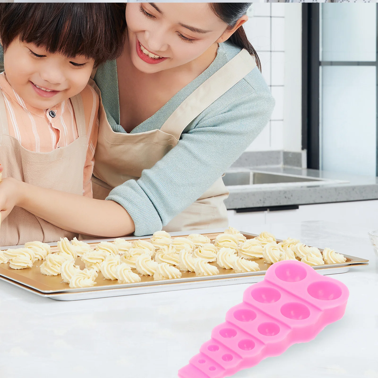 

Round Ball Shape Silicone Cake Molds for Fondant Chocolate Candy Making Baking Pan Unique Design Easy Clean Home Professional