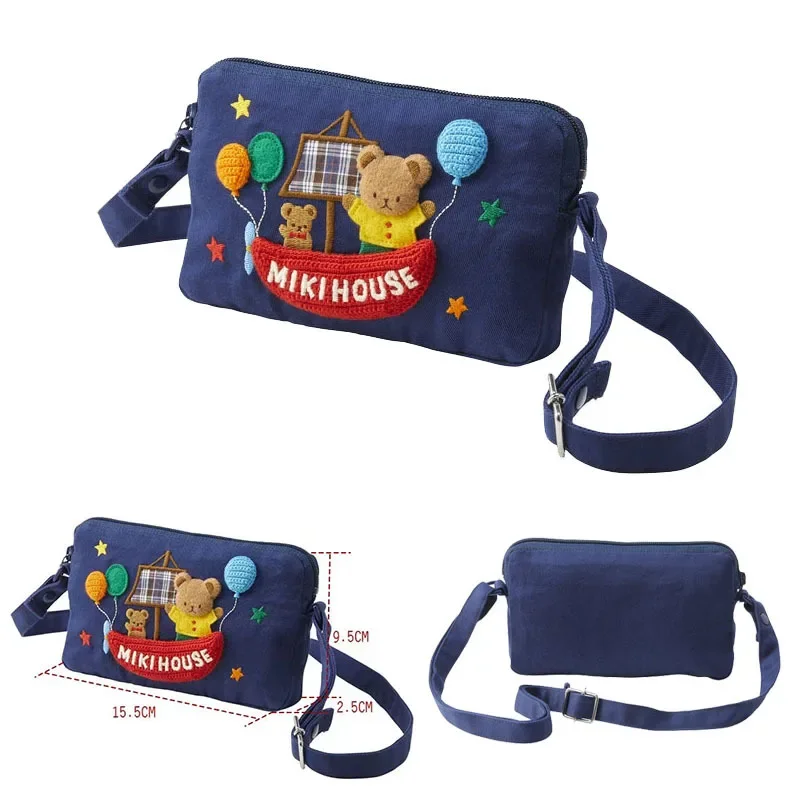 Boys Bag Bag 2023 New Kids Cartoon Cute Sailing Bear Embroidered Crossbody Bag Shoulder Bag