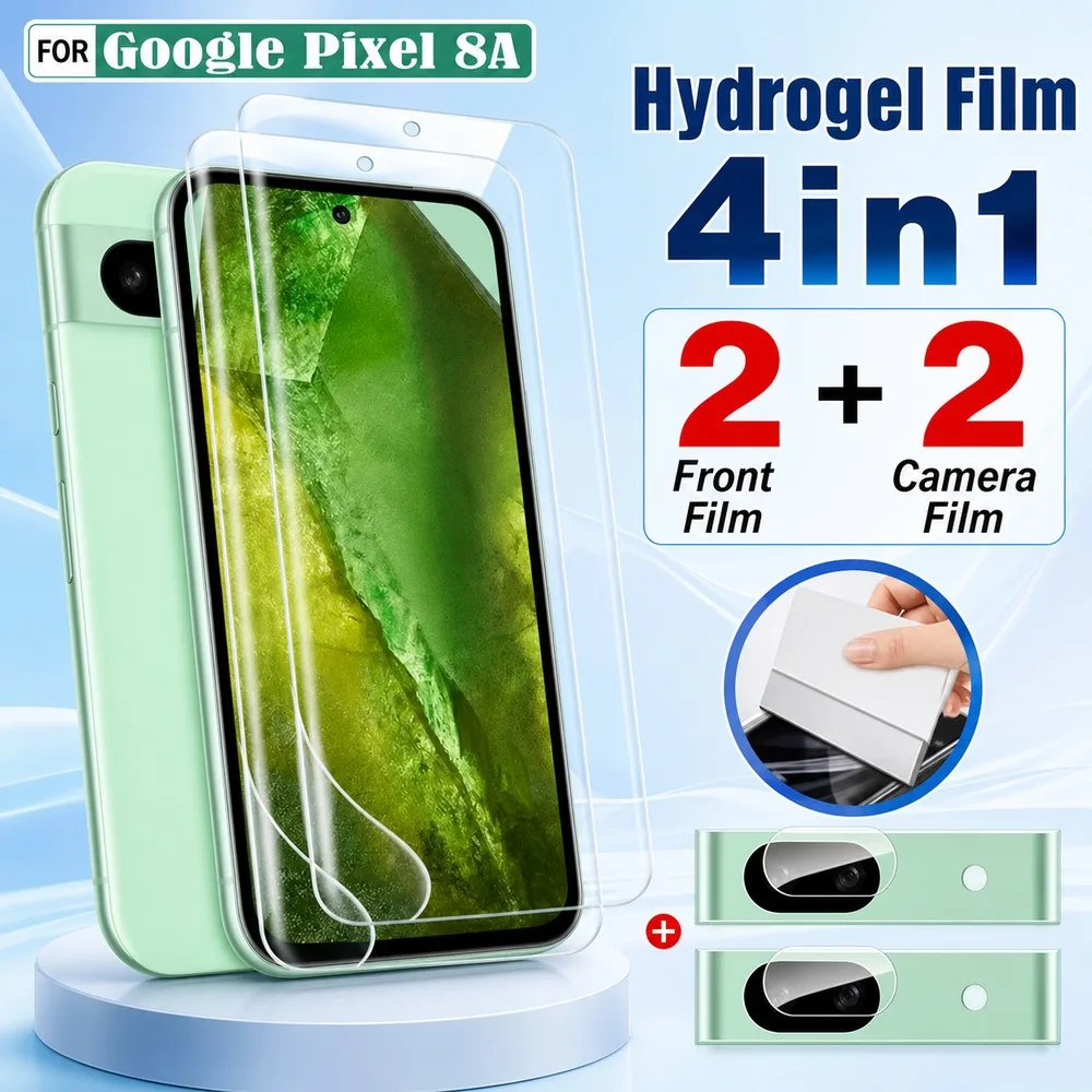 2+2PCS Hydrogel-Folie für Google Pixel 11 11 Pro 11 Pro XL 10 10 Pro Weicher Displayschutz für Google Pixel 10 Pro XL 10a 9 9 Pro